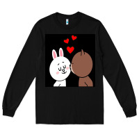 Black brown bear cony bunny rabbit the kiss Long Sleeve Tee - tuanDangUi