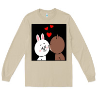 Mushroom brown bear cony bunny rabbit the kiss Long Sleeve Tee - tuanDangUi