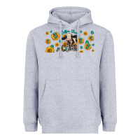 Heather Grey Coffee Then Cows Heavyweight Hoodie - LillyAllenDesigns