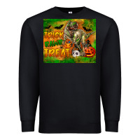Black Trick Rawr Treat Premium Sweatshirt - LillyAllenDesigns