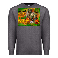 Charcoal Heather Trick Rawr Treat Premium Sweatshirt - LillyAllenDesigns