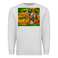 Dove Grey Trick Rawr Treat Premium Sweatshirt - LillyAllenDesigns