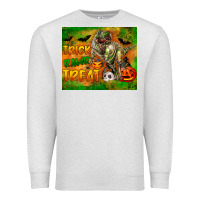 Oatmeal Heather Trick Rawr Treat Premium Sweatshirt - LillyAllenDesigns