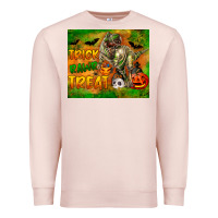 Pale Pink Trick Rawr Treat Premium Sweatshirt - LillyAllenDesigns