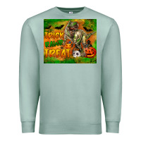 Seafoam Trick Rawr Treat Premium Sweatshirt - LillyAllenDesigns