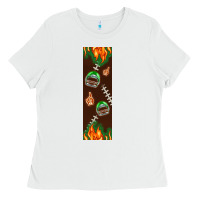 White American football dad pen wrap Ladies Tee - BundleAndBundleShop