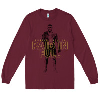 Burgundy paid in full   dustin poirier (variant) Long Sleeve Tee - tuanDangUi