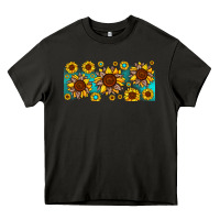 Asphalt leopard sunflower gemstone Heavy Core Tee - JahusDesignShop