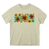 Mossy leopard sunflower gemstone Heavy Core Tee - JahusDesignShop