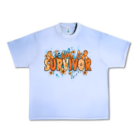 Grape Ice I am a survivor orange ribbon Kidney Cancer Urban Heavy Tee - NancyCooperArtShop