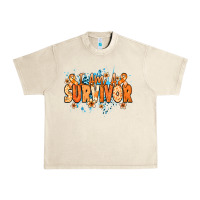 Sandshell I am a survivor orange ribbon Kidney Cancer Urban Heavy Tee - NancyCooperArtShop