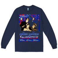 Navy abbott and costello meet frankenstein (1948)   artwork Long Sleeve Tee - tuanDangUi