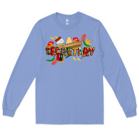 Colony Blue cinco de mayo secretary Long Sleeve Tee - CowGirlArtShop