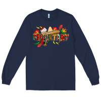 Navy cinco de mayo secretary Long Sleeve Tee - CowGirlArtShop