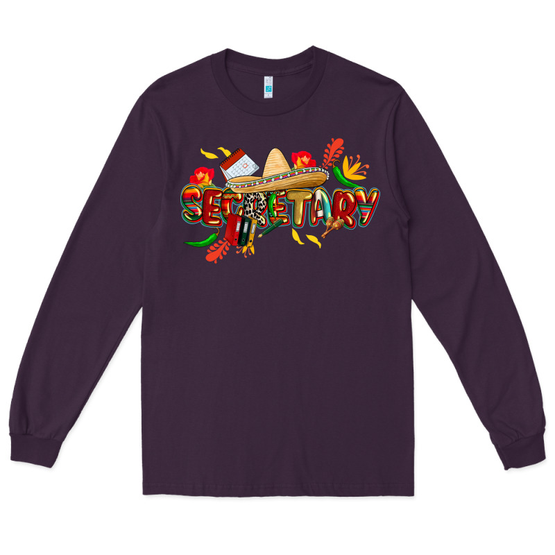 Cinco De Mayo Secretary Long Sleeve Tee by CowGirlArtShop | Teevron