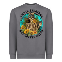Storm I Hate Everyone But Coffee Helps Heavyweight Sweatshirt - FaDigitalArtStudio