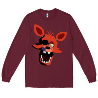 Burgundy five nights at freddy's foxy Long Sleeve Tee - tuanDangUi