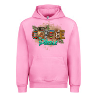 Fuchsia Pink coffee please Urban Hoodie - BarkalooDesign