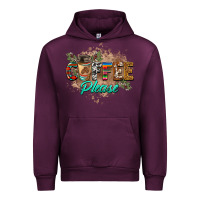 Mauve Wine coffee please Urban Hoodie - BarkalooDesign