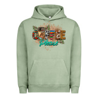 Pigment Oil Green coffee please Urban Hoodie - BarkalooDesign