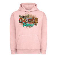 Pigment Salmon coffee please Urban Hoodie - BarkalooDesign