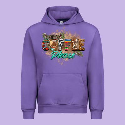 Coffee Please Urban Hoodie Designed By Barkaloodesign