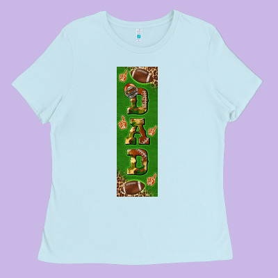 American Football Dad Pen Wrap Ladies Tee Designed By Bundleandbundleshop