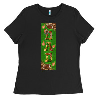 Black american football dad pen wrap Ladies Tee - BundleAndBundleShop