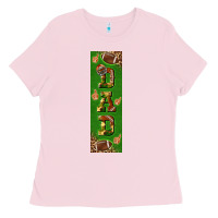 Bubblegum Pink american football dad pen wrap Ladies Tee - BundleAndBundleShop