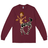 Burgundy zebra in america doodle Long Sleeve Tee - tuanDangUi