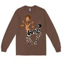 Chestnut zebra in america doodle Long Sleeve Tee - tuanDangUi