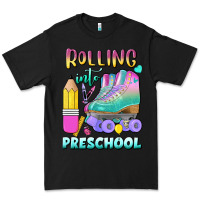 Black rolling into preschool Premium Tee - BundleAndBundleShop