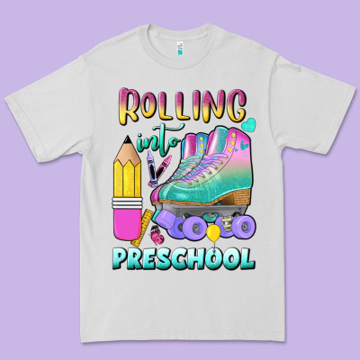 Rolling Into Preschool Premium Tee Designed By Bundleandbundleshop