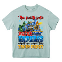 Arona thr north pole polar express admit one round trip Heavy Core Tee - MaliasSmallBusiness
