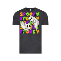 Vintage Black Spooky with Ghost Cats Vintage Tee - texasbilliewilder