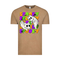 Vintage Coffee Spooky with Ghost Cats Vintage Tee - texasbilliewilder