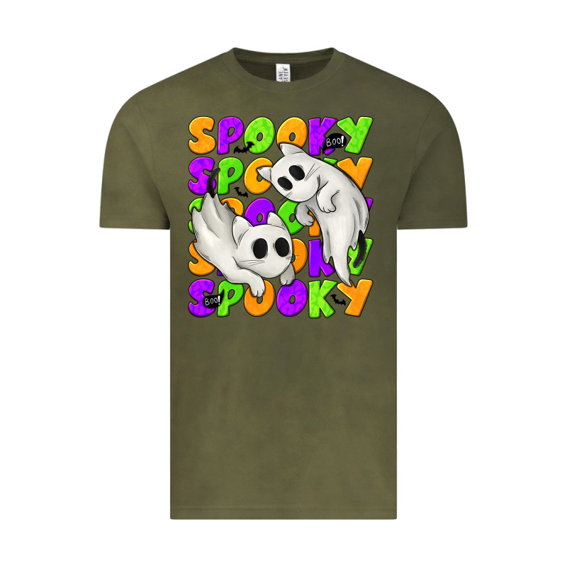Spooky With Ghost Cats Vintage Tee by texasbilliewilder | Teevron