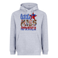 Heather Grey little miss america Heavyweight Hoodie - Artiststas