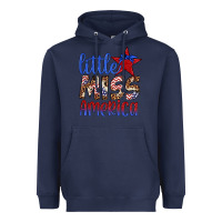 Navy little miss america Heavyweight Hoodie - Artiststas