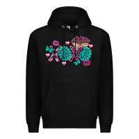 Black Xoxo Valentine's Day Turquoise Gem Premium Hoodie - FaDigitalArtStudio
