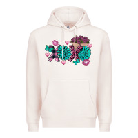 Pale Pink Xoxo Valentine's Day Turquoise Gem Premium Hoodie - FaDigitalArtStudio