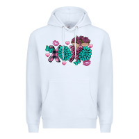 White Xoxo Valentine's Day Turquoise Gem Premium Hoodie - FaDigitalArtStudio