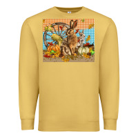 Antique Gold fall rabbit  mousepad Premium Sweatshirt - LillyAllenDesigns