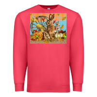 Cardinal fall rabbit  mousepad Premium Sweatshirt - LillyAllenDesigns