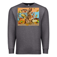 Charcoal Heather fall rabbit  mousepad Premium Sweatshirt - LillyAllenDesigns