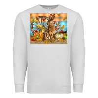 Dove Grey fall rabbit  mousepad Premium Sweatshirt - LillyAllenDesigns