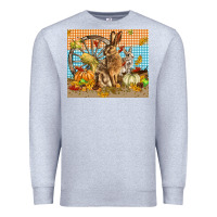 Heather Grey fall rabbit  mousepad Premium Sweatshirt - LillyAllenDesigns