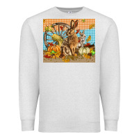 Oatmeal Heather fall rabbit  mousepad Premium Sweatshirt - LillyAllenDesigns