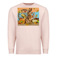Pale Pink fall rabbit  mousepad Premium Sweatshirt - LillyAllenDesigns