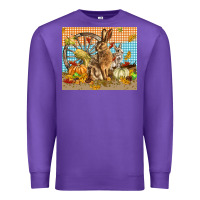 Purple fall rabbit  mousepad Premium Sweatshirt - LillyAllenDesigns